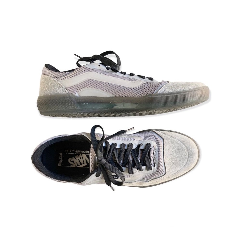 Vans Size 9 Grey Suede Leather Skateboard Shoes World’s #1